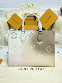 Louis vuitton original monogram onthego mm m20510 sunset khaki