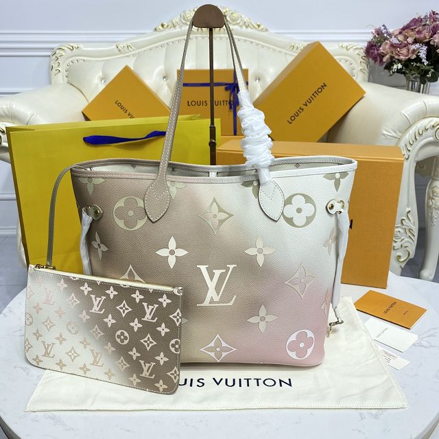 Louis vuitton original monogram canvas neverfull mm m59859 green