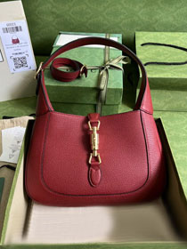 GG original grained calfskin jackie 1961 small shoulder bag 636709 red