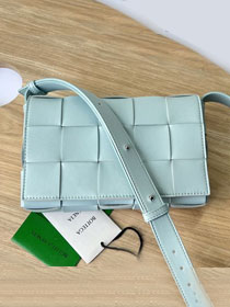 BV original lambskin cassette crossbody bag 578004 teal washed