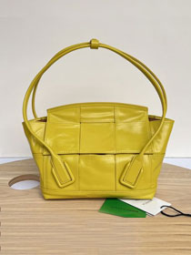 BV original paper calfskin small arco 33 bag 666874 yellow