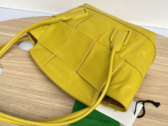 BV original paper calfskin small arco 33 bag 666874 yellow