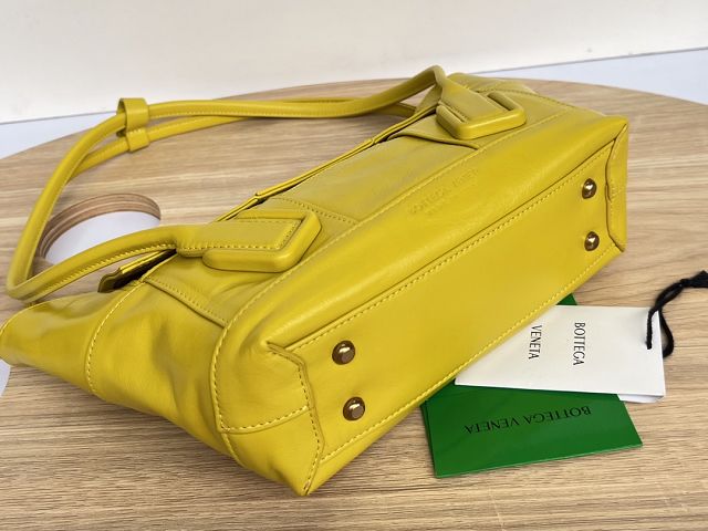 BV original paper calfskin small arco 33 bag 666874 yellow