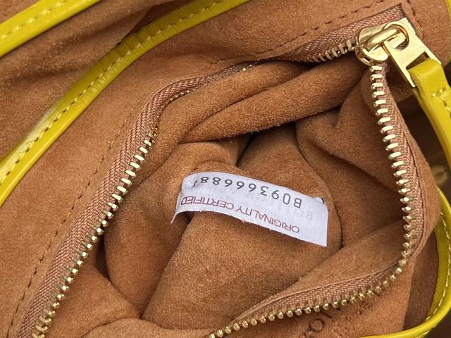 BV original paper calfskin small arco 33 bag 666874 yellow