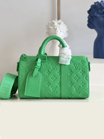 Louis vuitton original calfskin mini keepall 25 M20929 green