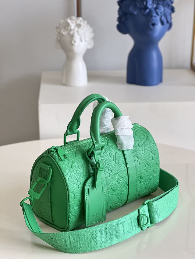 Louis vuitton original calfskin mini keepall 25 M20929 green