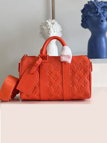 Louis vuitton original calfskin mini keepall 25 M20930 orange