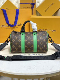 Louis vuitton original monogram canvas mini keepall 25 M46249 green