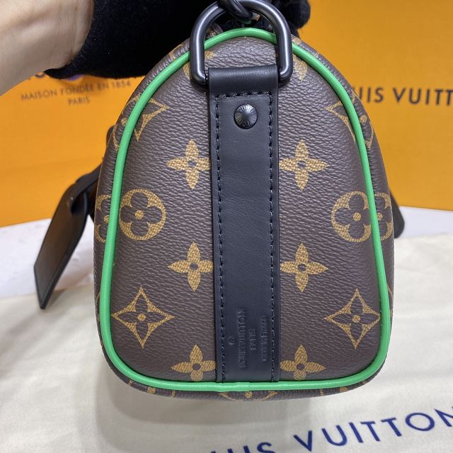 Louis vuitton original monogram canvas mini keepall 25 M46249 green