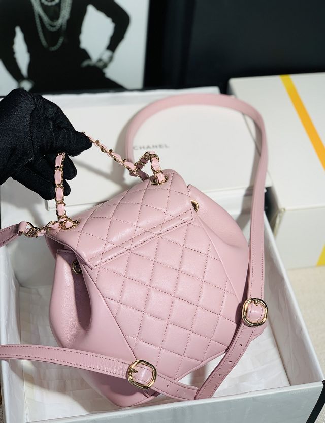 CC original lambskin mini backpack AS2908 pink