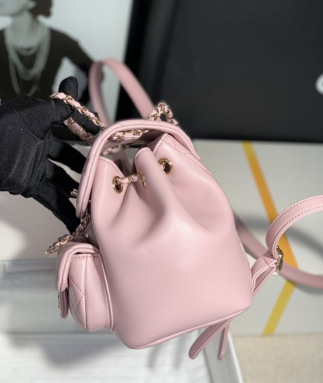 CC original lambskin mini backpack AS2908 pink