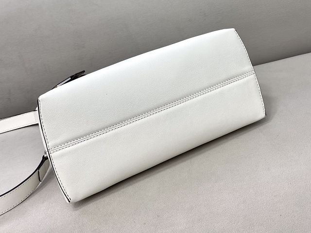 Fendi original calfskin medium by the way boston bag 8BL146 white