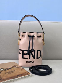 Fendi original calfskin small mon tresor bucket bag 8BS010 pink