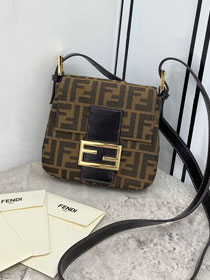 Fendi original fabric mini shoulder bag 8BR153 brown