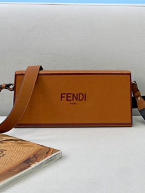 Fendi original calfskin medium case 7VV132 brown