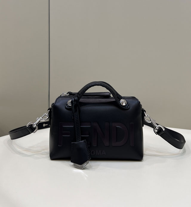 Fendi original calfskin mini by the way boston bag 8BL145 black