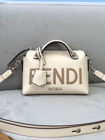 Fendi original calfskin mini by the way boston bag 8BL145 white