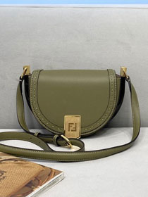 Fendi original calfskin shoulder bag 8BN008 green