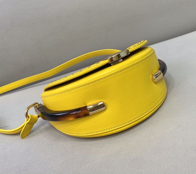 Fendi original calfskin shoulder bag 8BN008 yellow