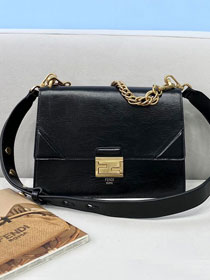 Fendi original calfskin small kan U bag 8M0515 black