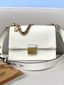 Fendi original calfskin small kan U bag 8M0515 white