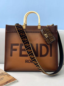 Fendi original calfskin large sunshine shopper bag 8BH372-2 brown