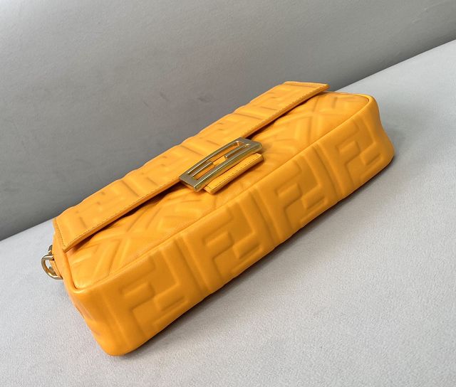 Fendi original lambskin medium baguette bag 8BR600 orange