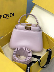 Fendi original lambskin mini peekaboo bag 8BN241 pink