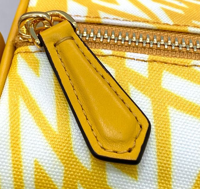 Fendi original canvas mini boston tote bag 8BR377 yellow