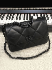 CC original lambskin 19 medium flap bag AS1161 all black