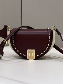 Fendi original calfskin shoulder bag 8BN008 bordeaux