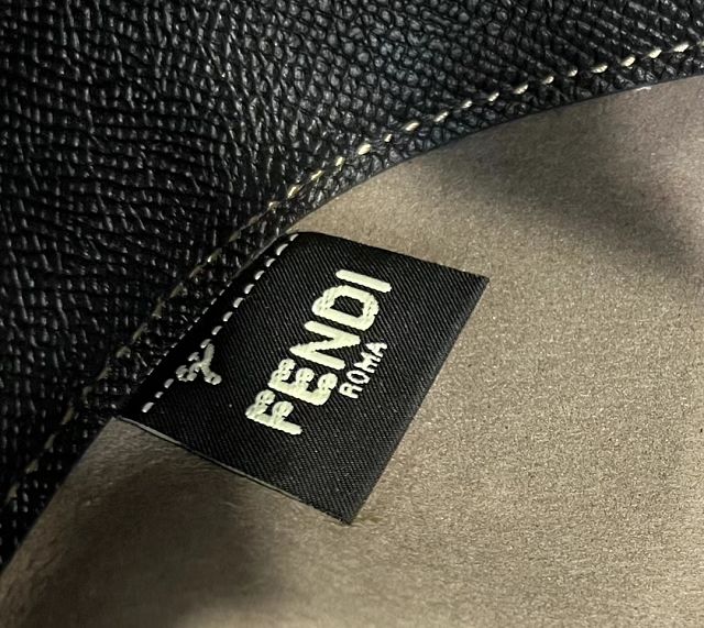 Fendi original calfskin mini pomodorino bag 8BS059 black