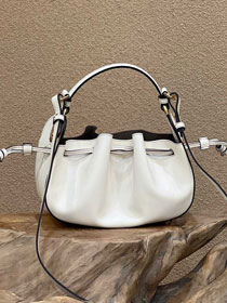 Fendi original calfskin mini pomodorino bag 8BS059 white