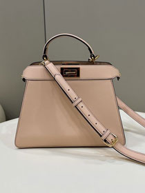 Fendi original calfskin small peekaboo ISeeU bag 8BN327 light pink