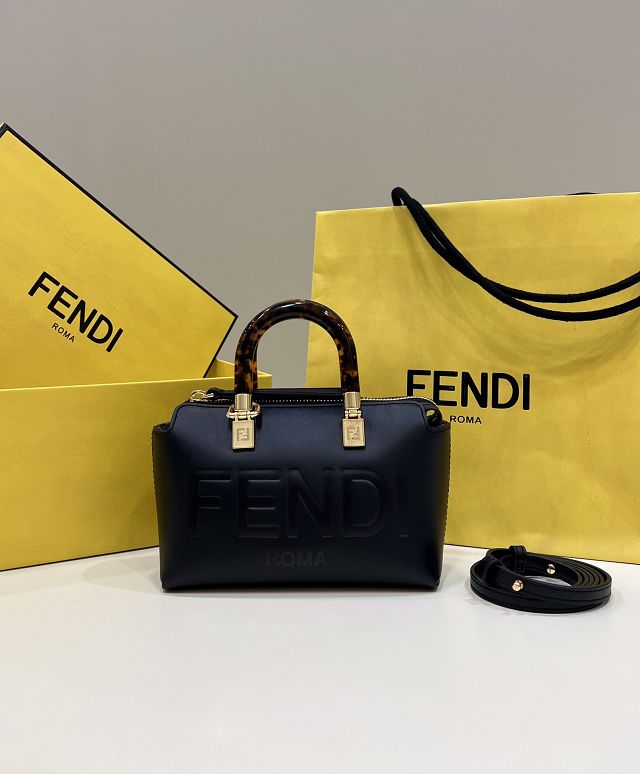 Fendi original calfskin mini by the way boston bag 8BS067 black