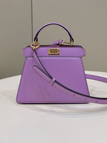 Fendi original lambskin mini peekaboo ISeeU bag 8BN335 purple