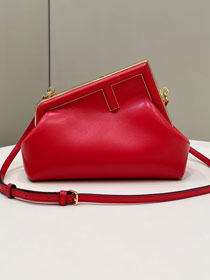 Fendi original lambskin small first bag 8BP129 red