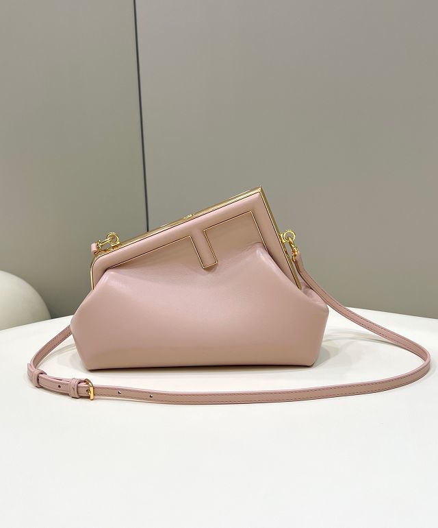 Fendi original lambskin small first bag 8BP129 pink