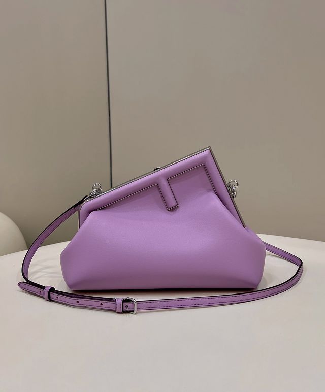 Fendi original lambskin small first bag 8BP129 purple