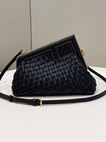 Fendi original calfskin small first bag 8BP129 black