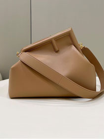 Fendi original lambskin medium first bag 8BP127 apricot