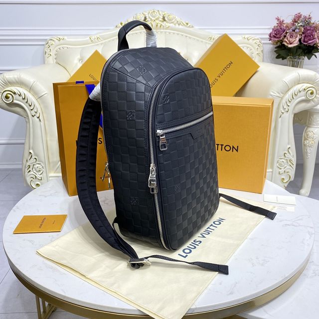 Louis vuitton original calfskin michael backpack N45287 black