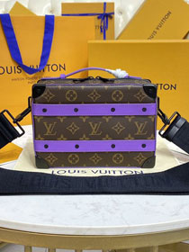 Louis vuitton original monogram canvas handle soft trunk M46264 purple