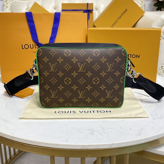 Louis vuitton original monogram canvas trio messenger bag M46266 green