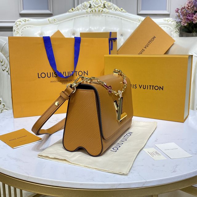 Louis vuitton original epi leather twist mm M20846 caramel