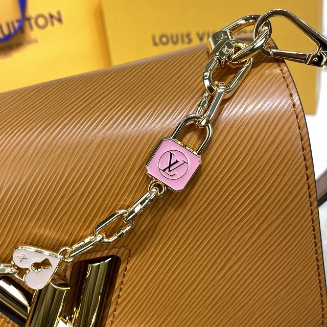 Louis vuitton original epi leather twist mm M20846 caramel