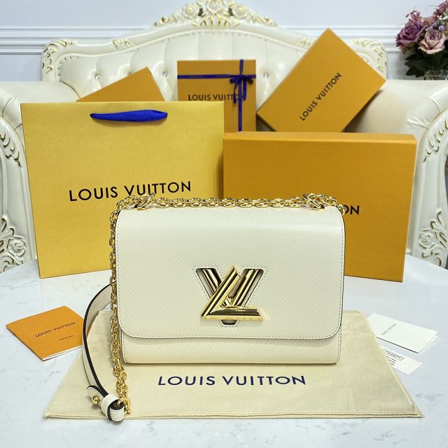 Louis vuitton original epi leather twist mm 59761 white