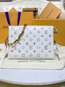 2023 Louis vuitton original lambskin coussin pm bag M21209 white