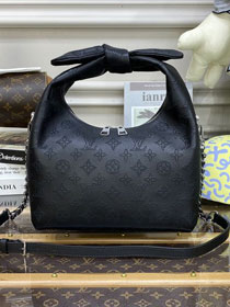 Louis vuitton original mahina calfskin why knot pm M20703 black