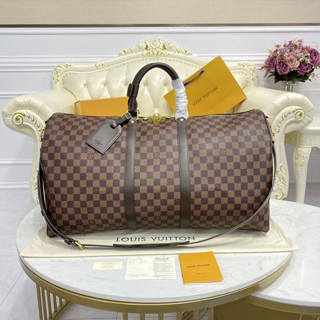 Louis vuitton original damier ebene keepall 55 bag N41414